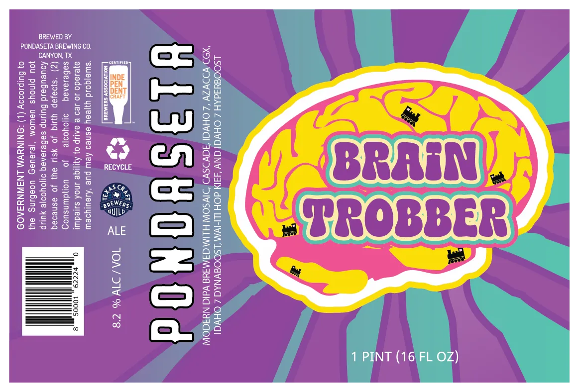 Brain Trobber label