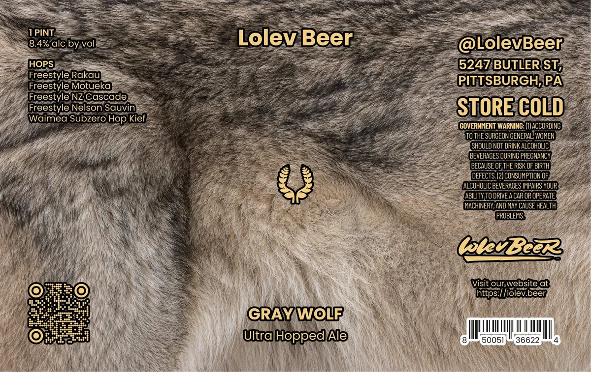 Gray Wolf label