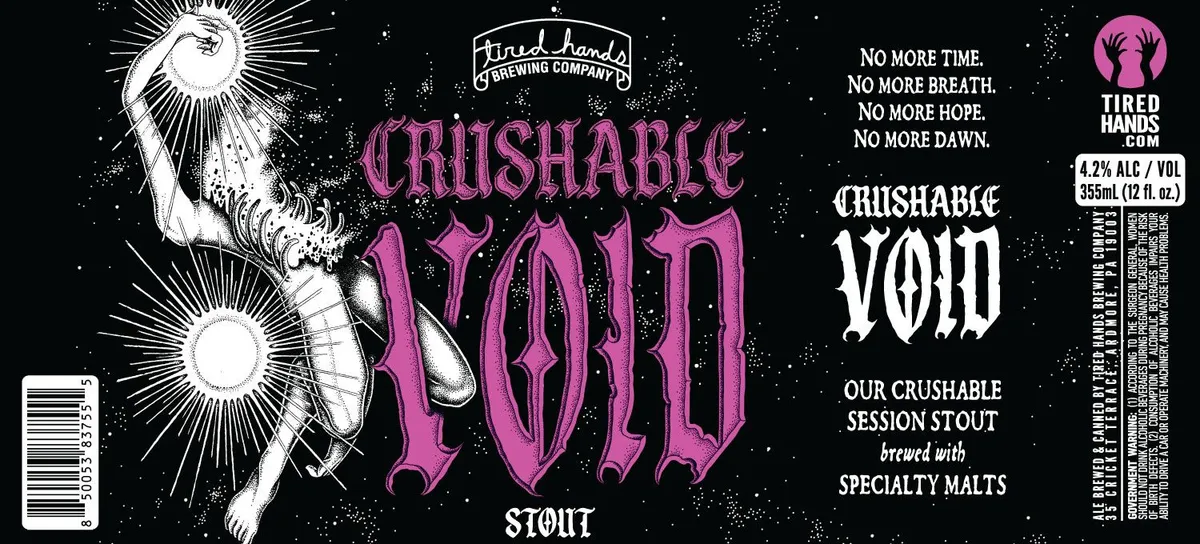 Crushable Void label